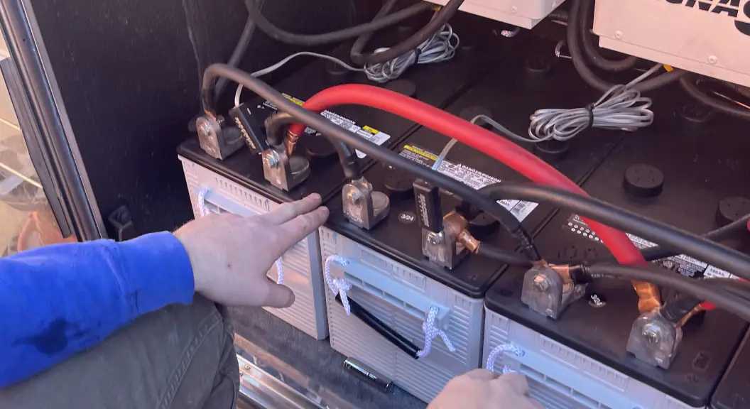 RV utility connection checks before departure